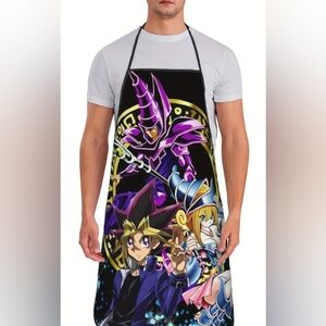 Manga Yu Gi Oh Kitchen Aprons for Women Man Household Cleaning Apron Chefs